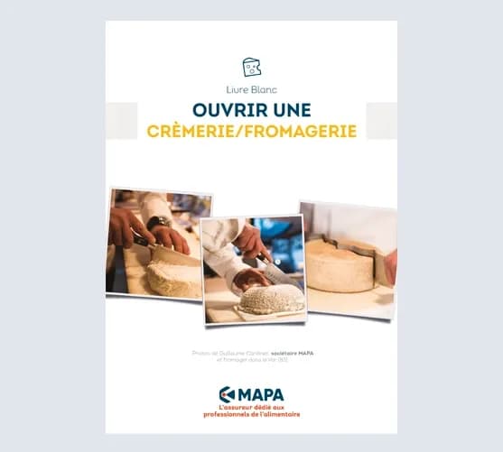 Couverture livre blanc crèmerie-fromagerie