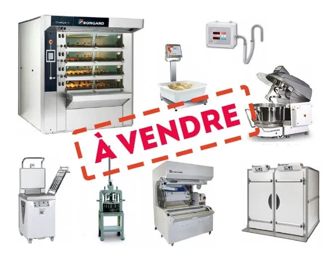 matériel de boulangerie d'occasion assorti avec tampon rouge à vendre