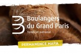 Visuel logo du Syndicat patronal des Boulangers-Pâtissiers du Grand Paris avec indication permanence MAPA