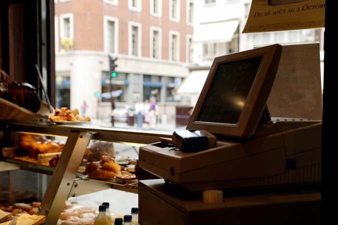 Caisse enregistreuse d'un snack