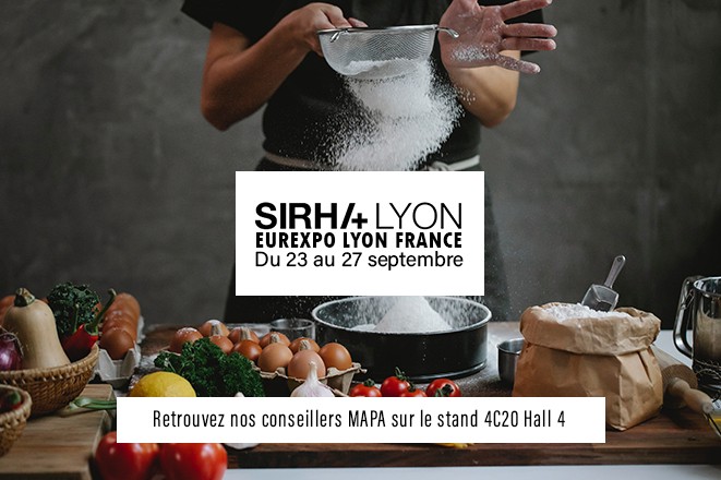 Salon SIHRA (Salon International de la Restauration, de l’Hôtellerie et de l’Alimentation) à Lyon en septembre 2021