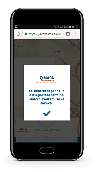Arrivée dépanneuse MAPA Assistance