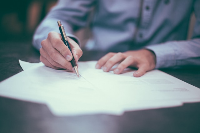 Signature de contrat