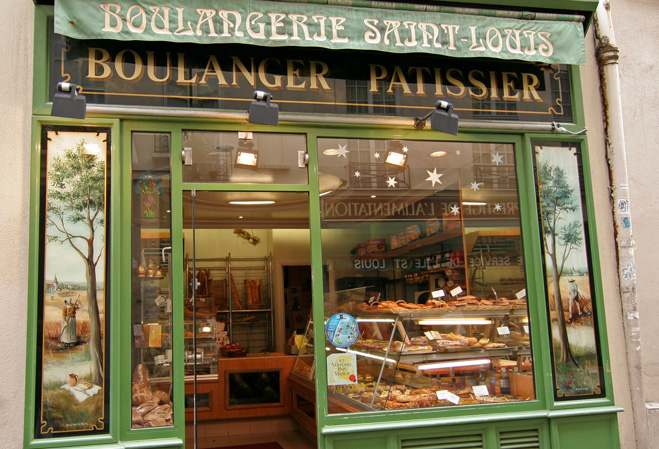 Devanture d'une boutique de boulangerie-pâtisserie