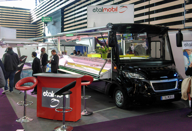 Camion marchand d'Etalmobil exposé au SIRHA 2019 de Lyon
