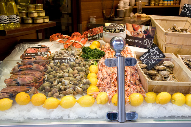 Comptoir d'un poissonnier