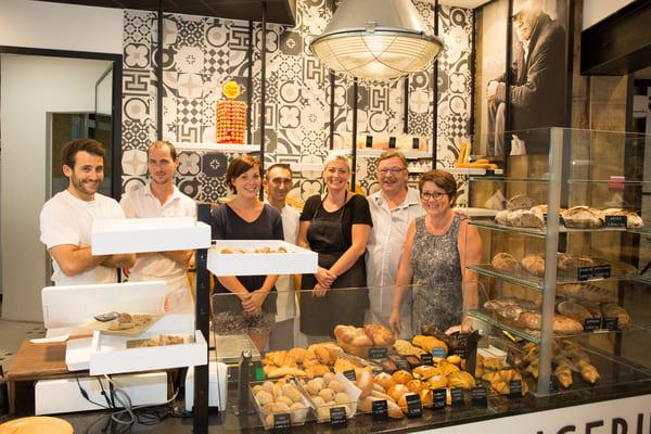 L'équipe d'une boulangerie