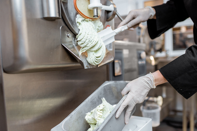 Fabrication de glace artisanale