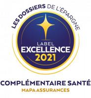 Label Excellence 2021 attribué à la Complémentaire Santé MAPA