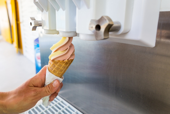 Machine à glace à l'italienne professionnelle