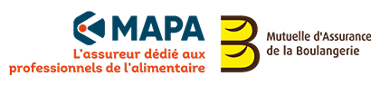 Logos de la MAPA et de la Mutuelle d'Assurance de la Boulangerie