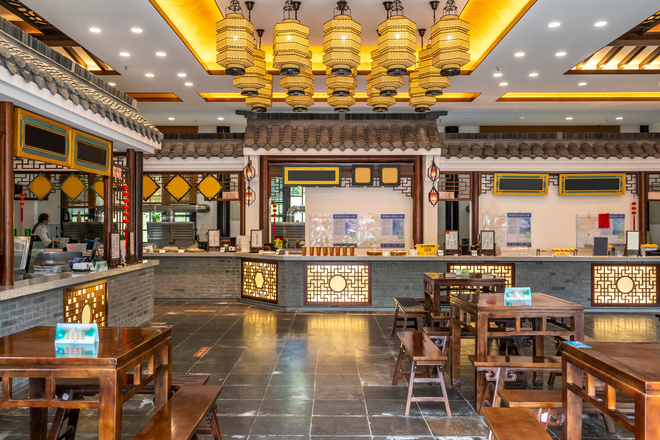 Intérieur d'un restaurant chinois