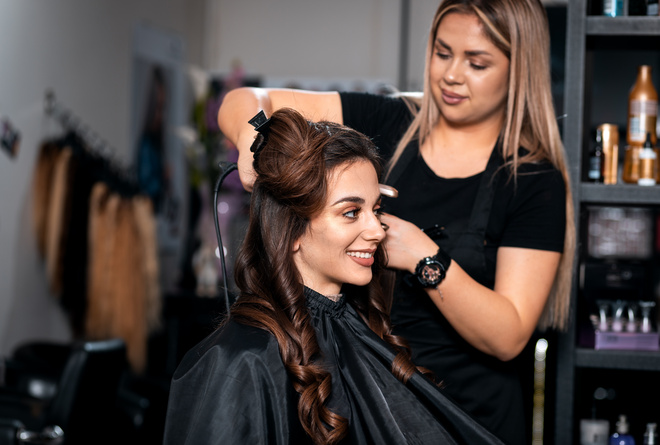 Réalisation d'un brushing