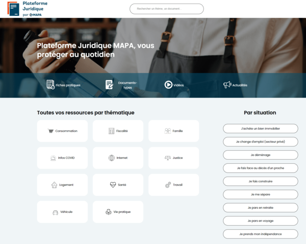 plateforme juridique mapa