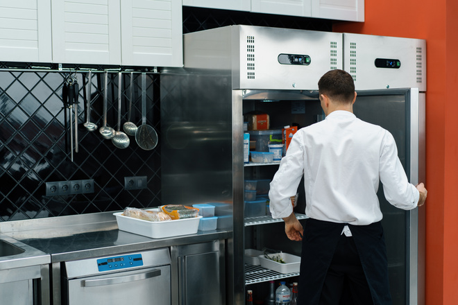 Frigo dans un restaurant