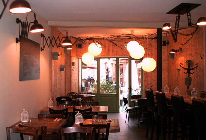 Salle du restaurant Treize Lucioles de Stéphane Cordelier à Lyon