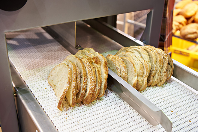 Trancheuse à pain pour boulangerie